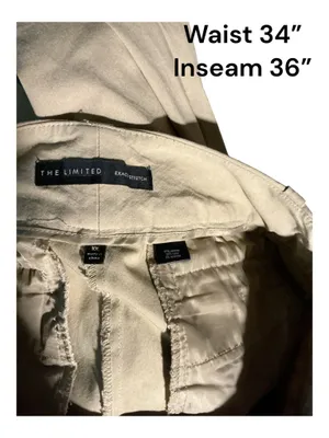The Limited Exact Stretch Khaki Dress Pants Women’s Size 10 Long Low Rise 34x36 thumbnail 3