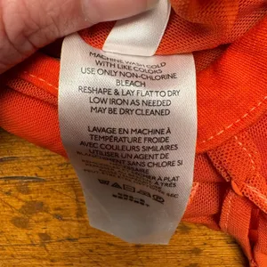 Urban Outfitters Orange Mesh Corset Cami Top Cowl Neck Contrast Stitch‎ Small thumbnail 4