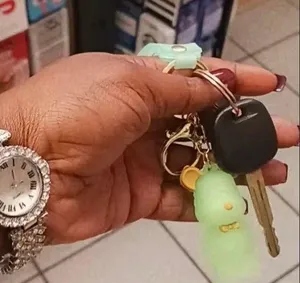 Bear Acrylic Transparent Keychain…Color: Green thumbnail 4