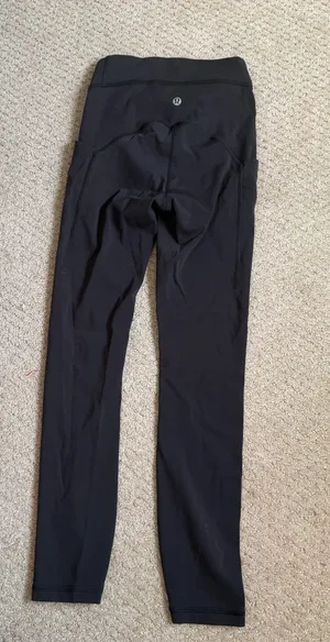 Black Lululemon Leggings 25" thumbnail 2