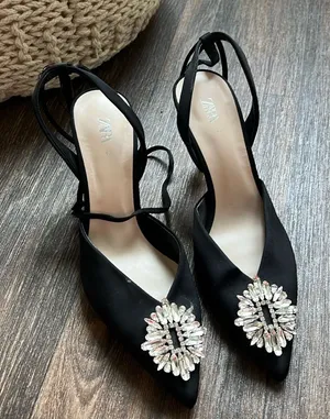 Zara Jeweled Heels thumbnail 1