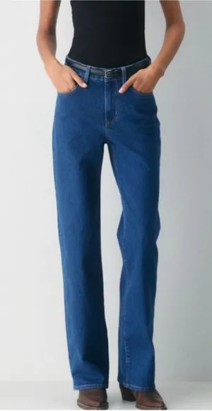 Aritzia Denim Forum Remy Wide Leg Jeans Blue Size 24 thumbnail 1