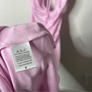 ALC Frank NWT‎ Lavender Lilac Purple Halter Neck Cutout Smocked Midi Dress Womens 8 thumbnail 7