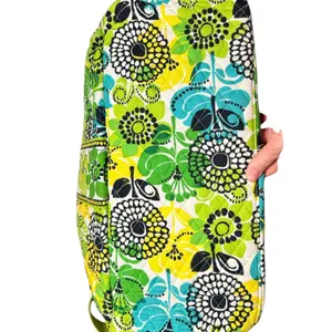 Vera Bradley lime up Quilted Cotton Duffel Bag Green Floral Weekend Travel thumbnail 3