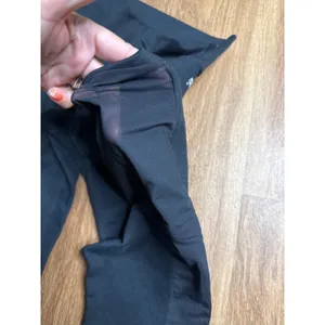 Fabletics Womens Black High Waisted Mesh Panel Pocket Leggings Activewear Sz Med thumbnail 3