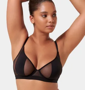 Bluebella Black Mesh Underwire sheer bra size 38D thumbnail 1