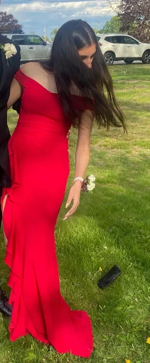Red Prom Dress Size 0 thumbnail 1