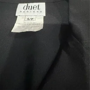 Duet Designs Women's Black 2-Piece Pant Suit Petites Size S thumbnail 8