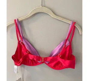 L*Space Seamless Zendaya Bikini Top - Hot Cherry Jewel MSRP $119 large thumbnail 4