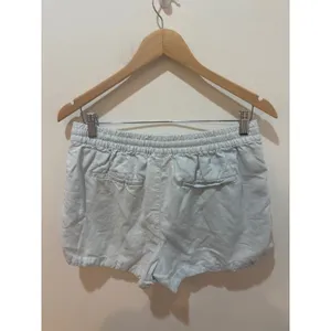 J.Crew Light Blue Linen Lyocell Blend Drawstring Seaside Shorts Small 3in Inseam thumbnail 3