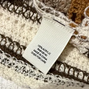 Ultra Pink Brown and Cream Striped Crochet Top thumbnail 8