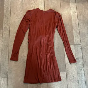 superdown Alexis Cut Out Wrap Mini Dress in Rust Orange Brown thumbnail 9