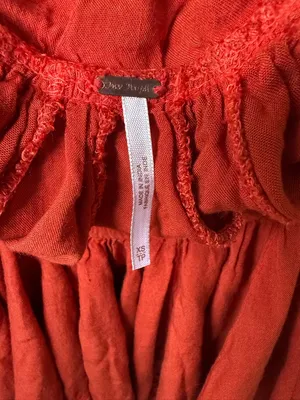 FREE PEOPLE Burnt Orange Mini Skirt Women’s Size Xsmall thumbnail 4
