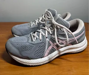 Asics Gel-Contend‎ 7 Women's Size 8.5 Running Sneakers 1012A911 Pink Gray thumbnail 1