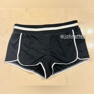 FREE PEOPLE MOVEMENT Prep In Your Step Athletic Shorts Black Low Rise Retro S thumbnail 2