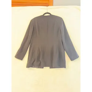 GAP Women Medium Brown Organic Cotton Boat Neck Long Sleeve Relaxed Cropped Top thumbnail 2