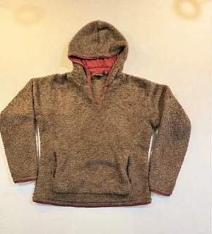 Mountain Hardwear Women’s M Brown Sherpa Fleece Hooded Pullover thumbnail 1