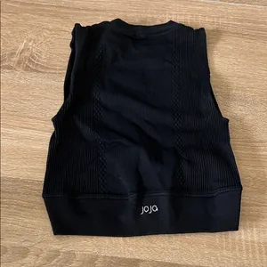 Elegant Black Ribbed Tank Top Size XS thumbnail 3