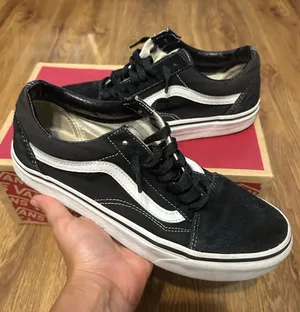 VANS old skool black suede lace up shoes sneakers women’s 8.5 Preowned thumbnail 1