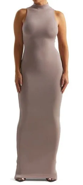 Naked Wardrobe Taupe Maxi Dress thumbnail 1