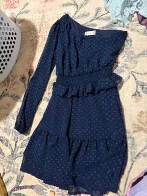 Altar'd State Blue One-Shoulder Dress thumbnail 1