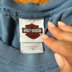 Dirty Bleach Gucci Patch Distress Oversized Shirt Blue Size XL thumbnail 4