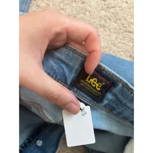 Lee Heritage Flare Jeans High Waisted Button Fly Light Wash Wide Leg Denim Pants thumbnail 6