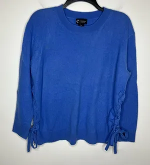C‎ by Bloomingdale’s cashmere sweater periwinkle blue size medium thumbnail 1