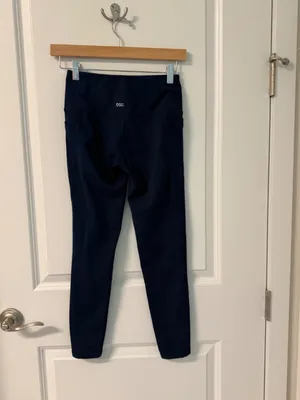 DSG Navy High Rise Pocket Leggings Athletic Workout Pants XS thumbnail 8