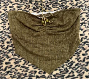 Cider small olive green texture mini top thumbnail 1