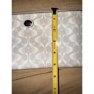 Coach‎ Peyton Dream C Slim Zip Around Wallet Wristlet Gray White Hang Tag G thumbnail 9