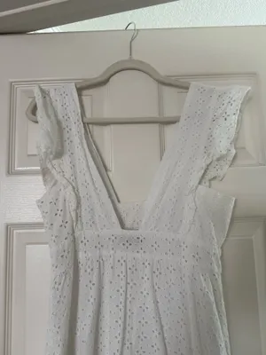 JustFab white dress thumbnail 5