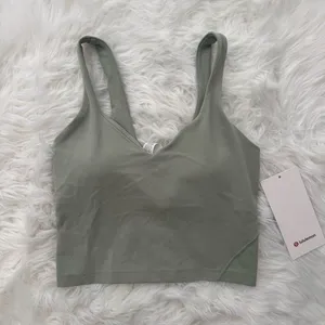Lululemon Align Tank Top Fog Green Size 4 thumbnail 3