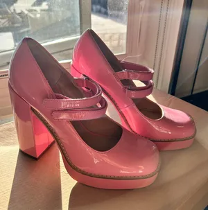 Steve Madden Pink Platform Mary Jane Heels thumbnail 2