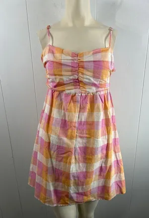 Anthropologie Charlie Holiday Women's Madonna Mini Dress Tonal Hibiscus. Size 8 thumbnail 8