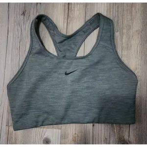 Nike Dri-FIT Sports Bra Medium Support Workout Fitness Gray M‎ thumbnail 1