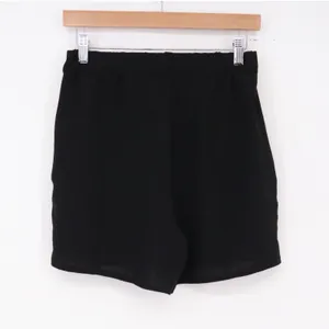 Unbranded Shorts Women S Casual Elastic Waist Black Textured Excellent thumbnail 4