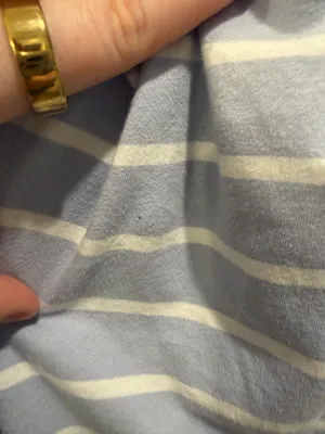J. Crew Striped Button-Down Long Sleeve Pajama Top and Pants Set Blue and White thumbnail 9