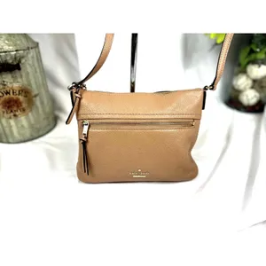 Kate Spade Jackson Street Gabriele Pebbled Leather Crossbody Brown thumbnail 4