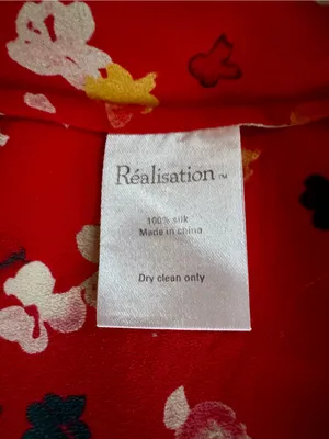 Realisation Par The Teale Rouge Fleur 100% Silk Wrap Dress XL thumbnail 11