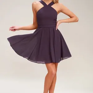 Lulu’s Forevermore Dusty Purple Skater Dress thumbnail 3