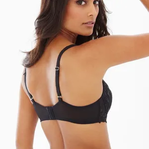 NWT Soma Sensuous Black Lace Balconet Bra 36D thumbnail 2
