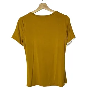 Modcloth‎ Golden Yellow What's the Hap Short Sleeve T-Shirt M thumbnail 4