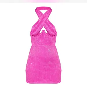 Pretty little think pink sequin dress thumbnail 2