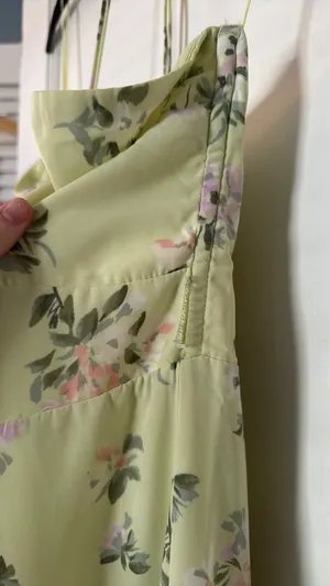 Abercrombie Green Floral Dress Midi thumbnail 4