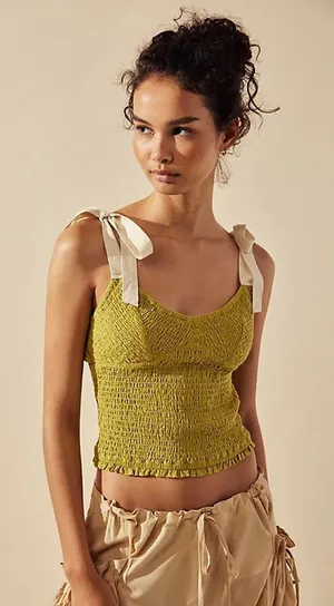 Free people Dawn Smocked Top thumbnail 1