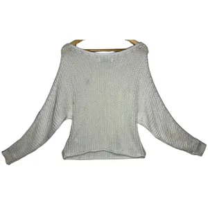 Abercrombie & Fitch Cream Knit Long Sleeve Pullover Scoop Neck Sweater Size S thumbnail 2
