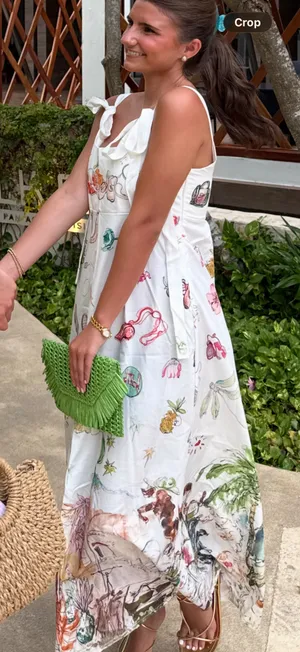 Tie-Strap Midi Dress thumbnail 3