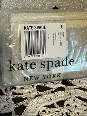 Kate Spade NWT Grey and White Card Holder thumbnail 7