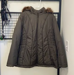 NWOT | Faded Glory women’s winter puffer coat —‎ large thumbnail 1